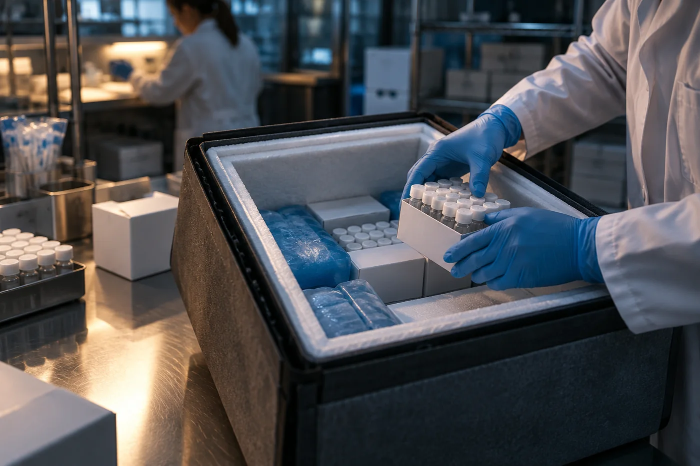 Illustrative medical & laboratory scene